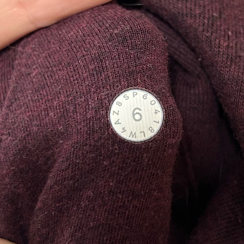 Lululemon Light As Warmth Scuba Hoodie Size 6 Heathered Dark Adobe - Picture 5 of 7